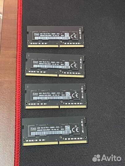 Память DDR4 4GB SK hynix 1Rx16 PC4-2666V-SCO-11