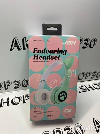 Беспроводные детские наушники с ушками