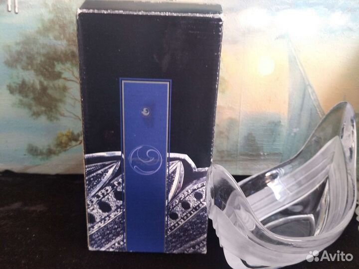 Салатник Ладья хрустальный