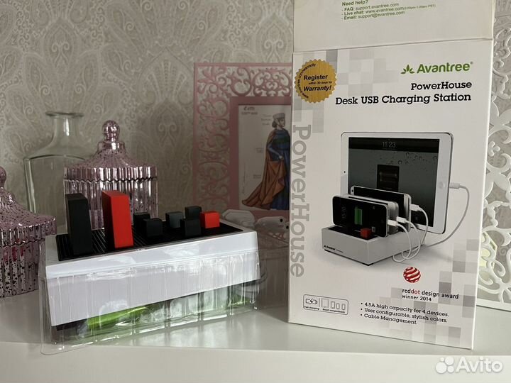 Зарядная док-станция usb зарядка 4 устройства