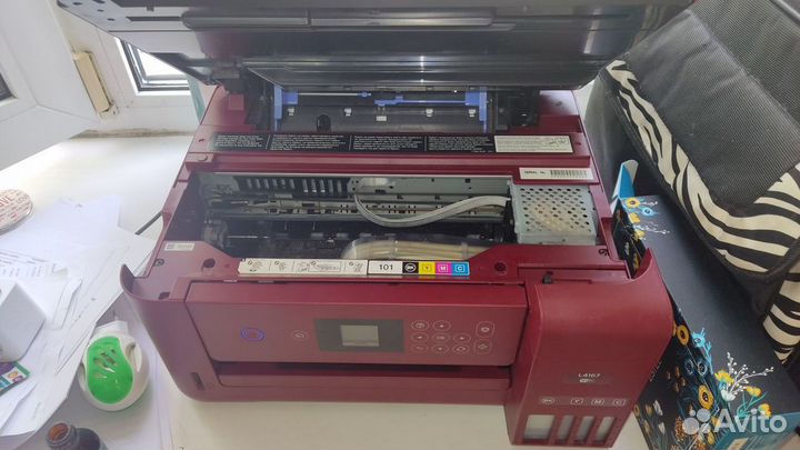 Цветной принтер epson l4167 l4160 струйный мфу