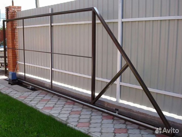 Откатные ворота. Доставка и монтаж