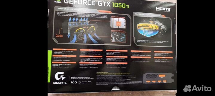Видеокарта Gigabyte GTX 1050 ti