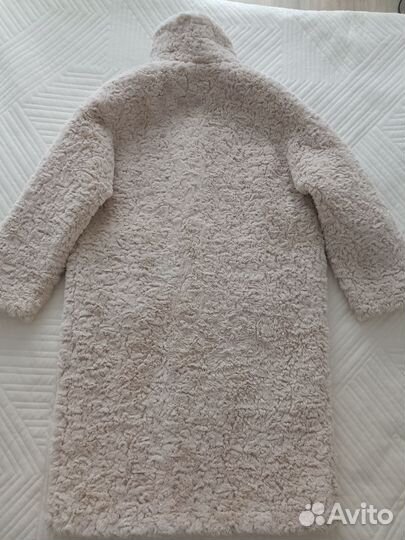 Шуба из эко меха под каракуль