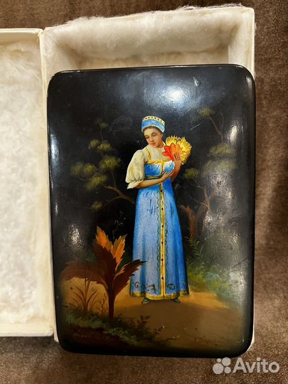 Лаковая миниатюра.Федоскино.1965 год