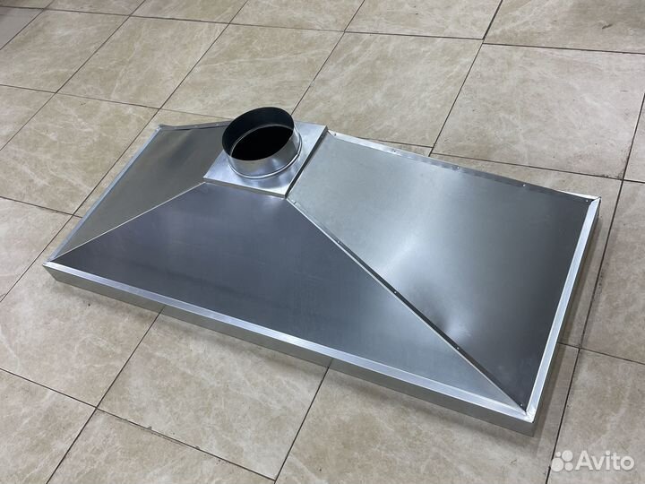 Зонт вытяжной 1200х2000 h400 (графитовый серый)