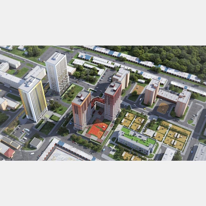 2-к. квартира, 56,1 м², 15/25 эт.