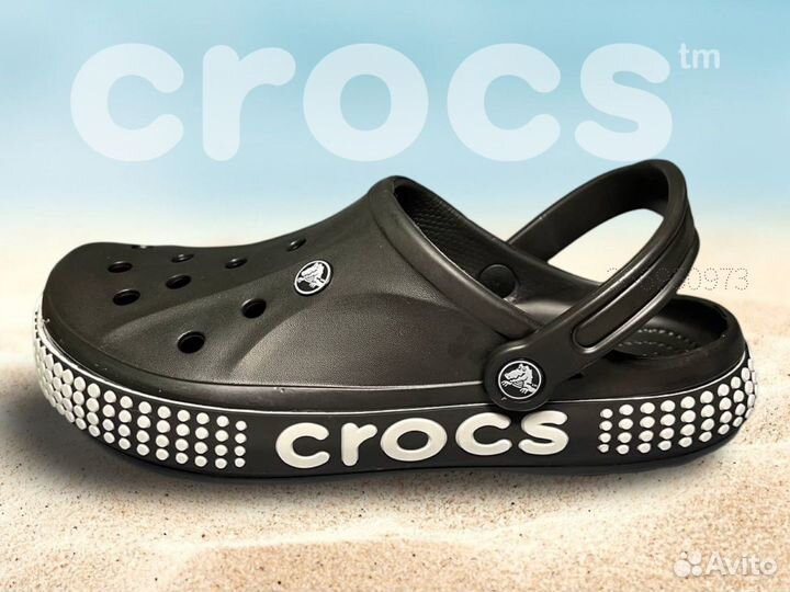 Crocs сабо мужские (черные)