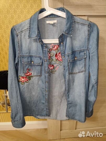 Джинсовая рубашка 38-40