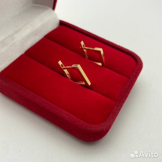 Щ43а, Серьги золото 585 (id 87738)