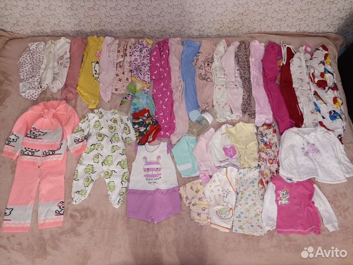 Вещи пакетом на девочку с рождения
