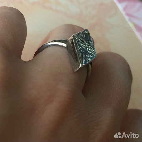 Серебряный перстень маркиз 925 пробы