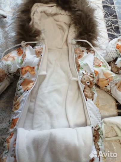 Конверт (комплект) на выписку зимний универсальный