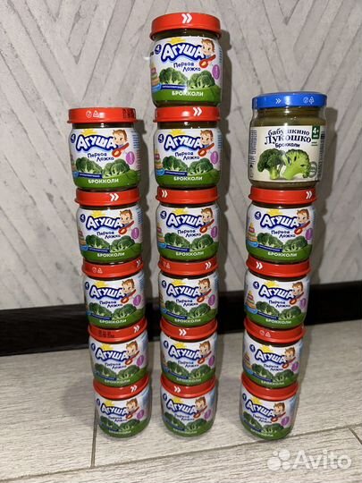 Овощные пюре агуша