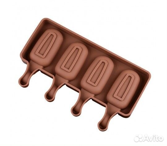 Форма для мороженого эскимо + палочки в подарок