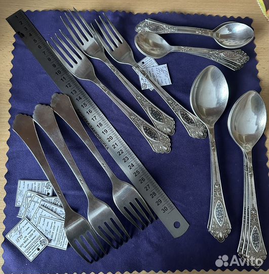 Северная чернь, серебро чайные ложки (2 шт)