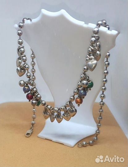 Колье - Камни - Серебро 925 - Винтаж