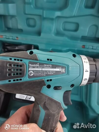 Аккумуляторная дрель шуруповерт makita 18v