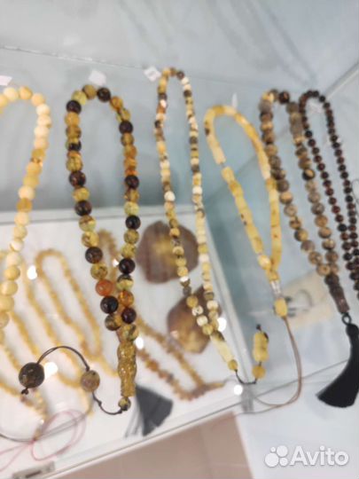 Янтарный Жук чётки