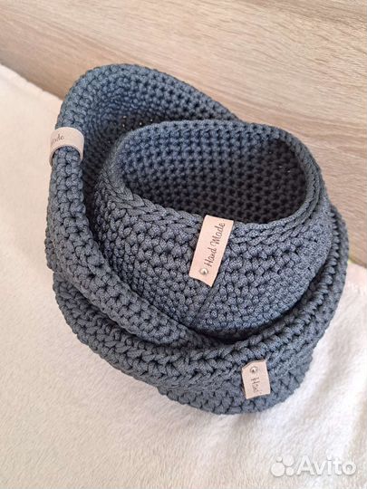 Корзина вязаная