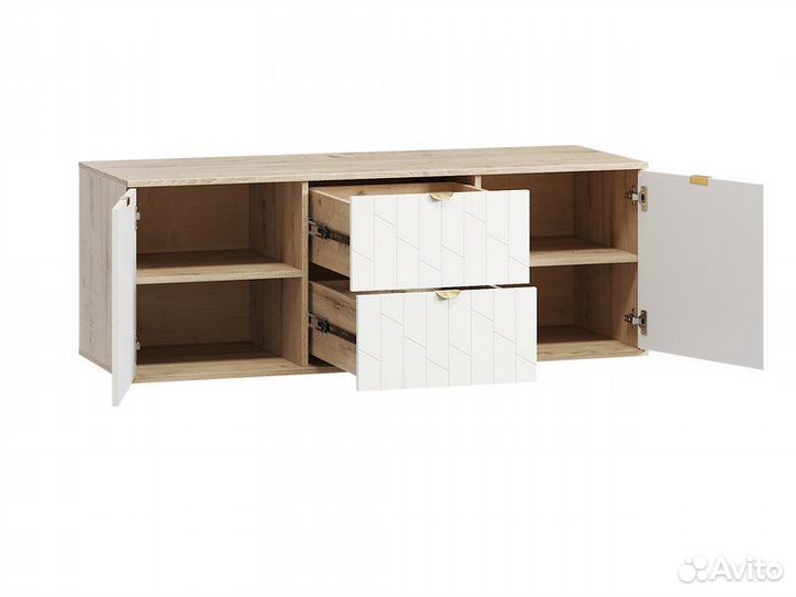 Тв-тумба Монблан-1 Angle Milk