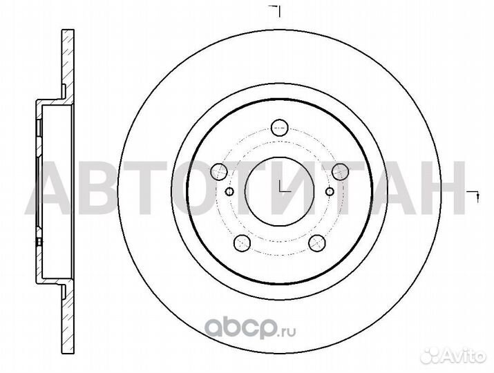 Диск тормозной G-brake GR-01866