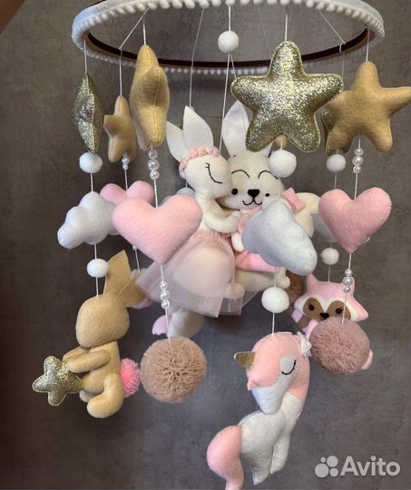 Мобиль из фетра