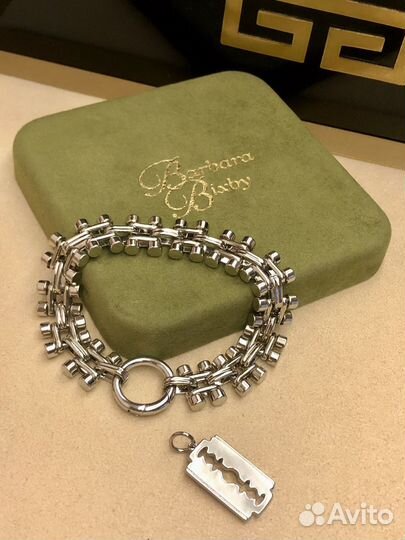 Браслет Рушев(Rushev) Бритва серебрение
