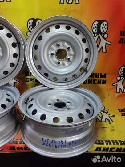 Штамповка R16 5*114.3 dia66.1 et 50 6.5J