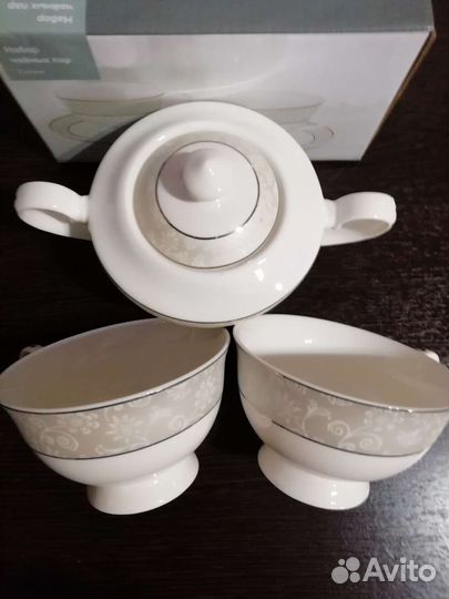 Подарочный форфоровый набор тройка