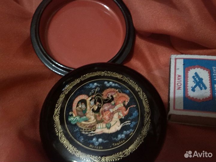 Шкатулка Мстера Палех Винтаж 1950-60 годы СССР