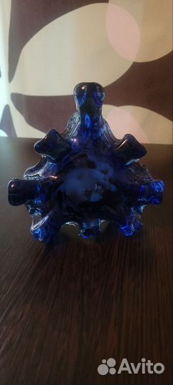 Пепельница цветное стекло