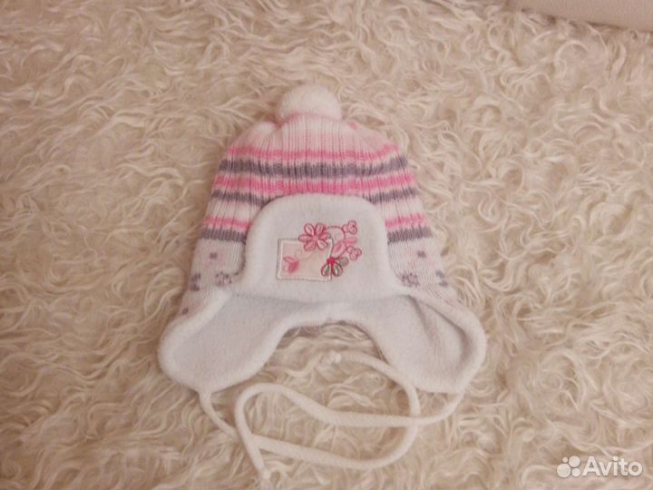 Шапка для новорожденной девочки