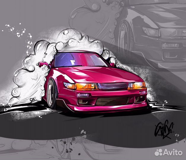 Цифровой портрет/Арт автомобиля
