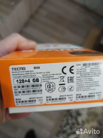 TECNO Spark Go 2024, 4/128 ГБ