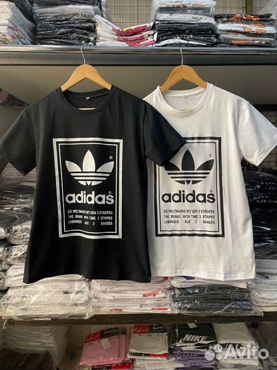 Футболка принтом adidas женская хлопок