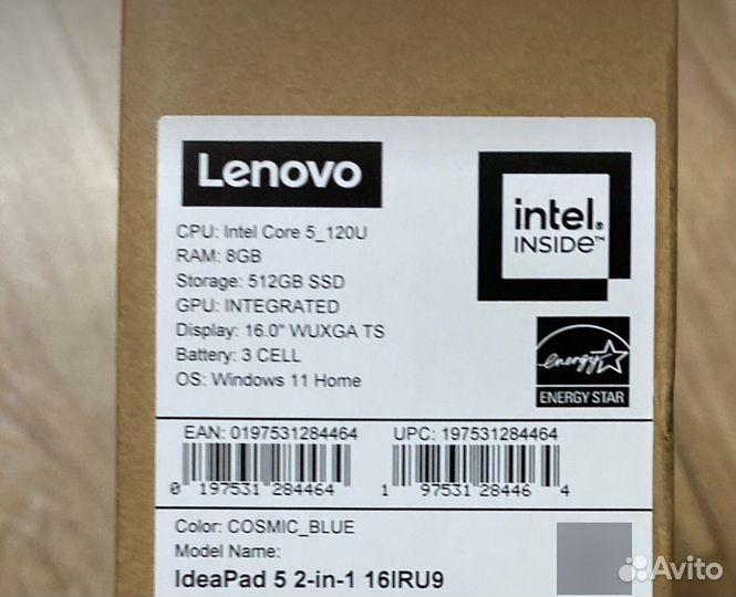 Ноутбук Lenovo IdeaPad 5 2-in-1 16/RU9 -83DU0001US