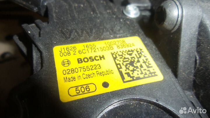 Педаль акселератора skoda rapid