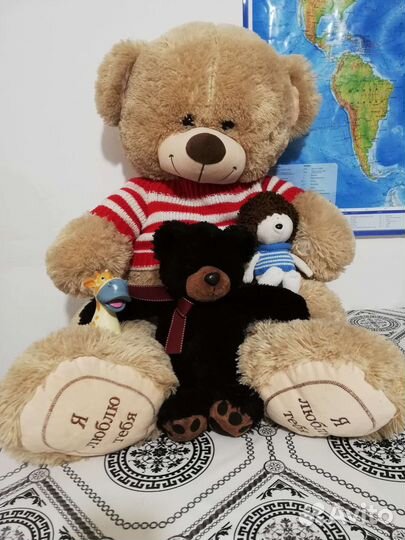 Большие плюшевые мишки медведи