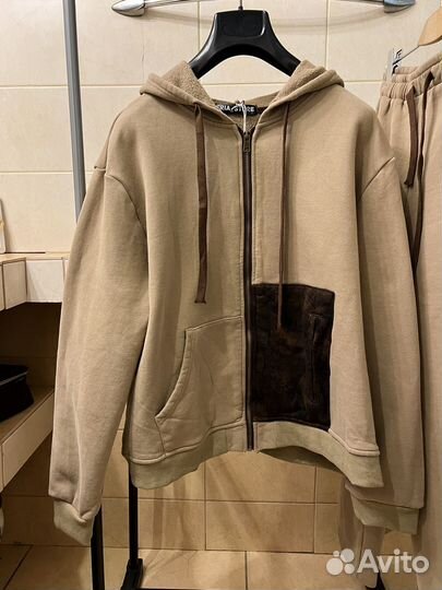 Новый теплый хлопковый костюм 48/50-52