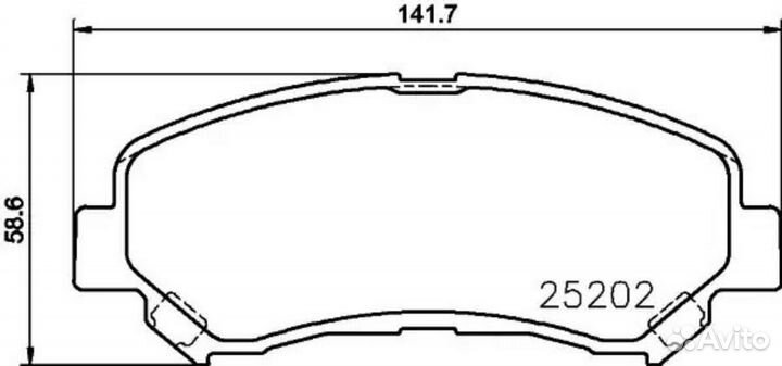 Nisshinbo NP2048 Колодки тормозные дисковые перед (PF-2546)