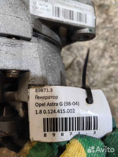Генератор Опель Астра G Зафира А 0124415002