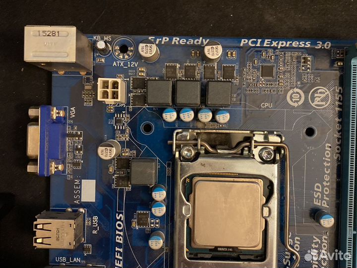 Материнская плата LG 1155 GA-h61m-s1