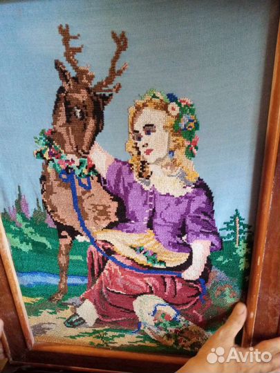 Картина вышивка