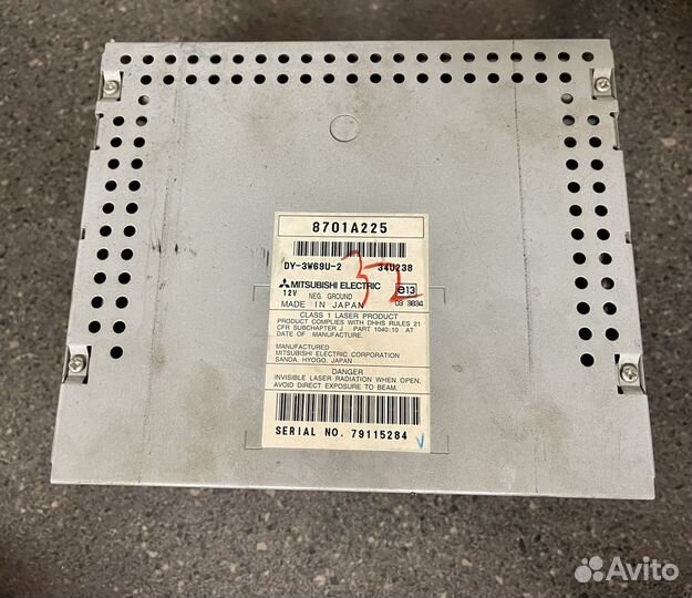 Оригинальная магнитола mitsubishi 8701A225