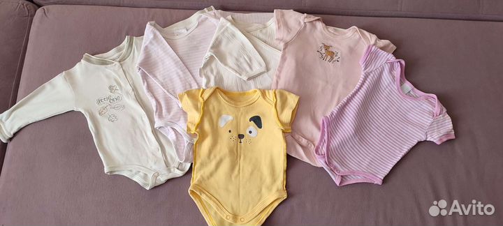 Одежда для девочки пакетом от 0 до 6 месяцев