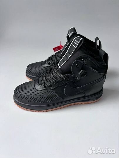 Nike Air Force 1 Lunar Duckboot зимние черные