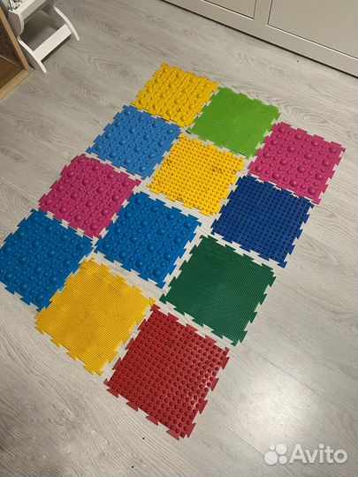 Ортопедический коврик для детей 12 штук