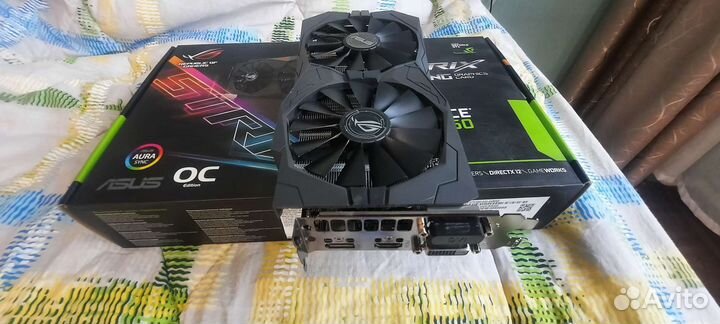 Видеокарта Asus gtx 1050 strix gaming 2gb