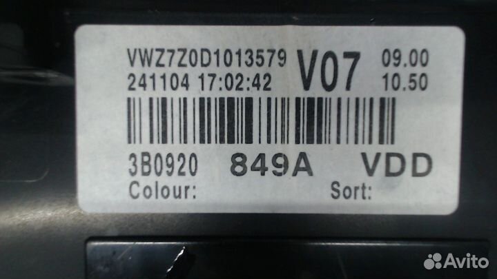 Щиток приборов Volkswagen Passat 5, 2004